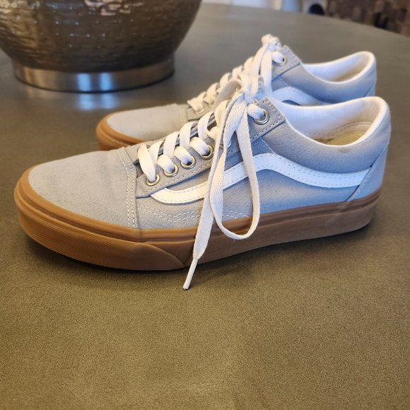 Vans Old Skool Canvas Sneaker - Size 8 - Light Grey - Picture 3 of 8